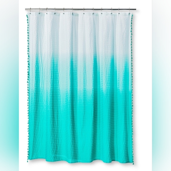 Pillowfort Bath Pillowfort Standard Size Ombre White To Teal Shower